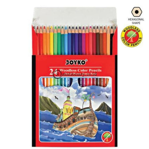 Joyko Pensil Warna 24 Color Pencil Long Cp-104 Office Stationery