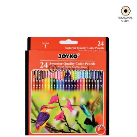 Joyko Pensil Warna 24 Color Pencil Long Cp-106 Office Stationery