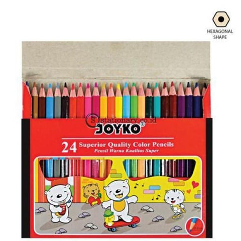 Joyko Pensil Warna 24 Color Pencil Long Cp-S24 Office Stationery