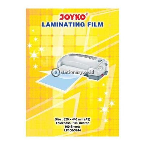 Joyko Plastik Laminating Film 100 Micron A3 (320X440Mm) Lf100-3244 Office Stationery