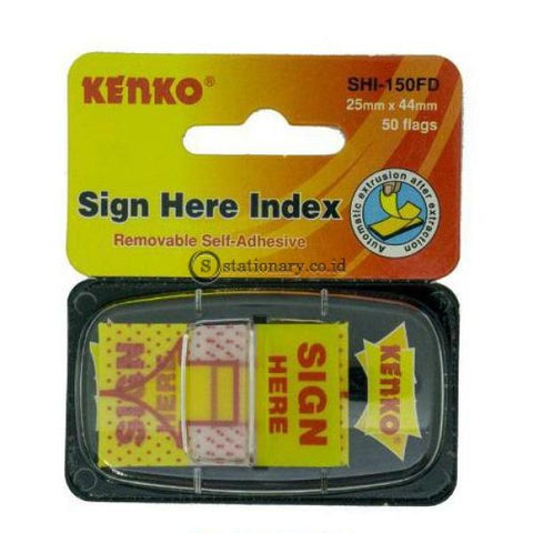 Kenko Sticky Note Sign Here Index (25Mm X 44Mm) 50 Flags Shi-150Fd Office Stationery