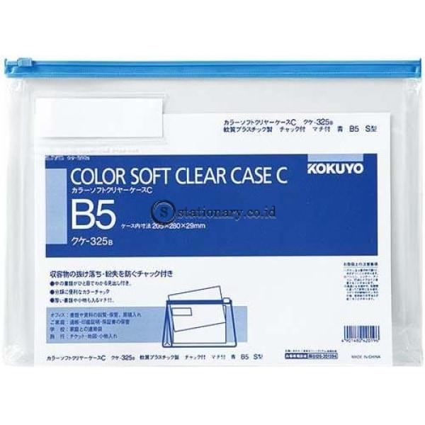 Kokuyo Soft Clear Case B5 Kuke-325 Kokuyo Kuke-325-Blue Office Stationery