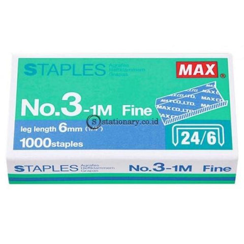 Max Isi Staples 24/6 No 3 (Satuan) Office Stationery