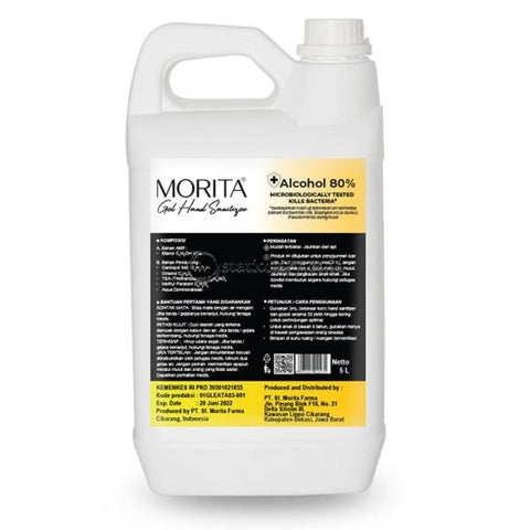 Morita GEL Hand Sanitizer 5L (Alcohol 80%)