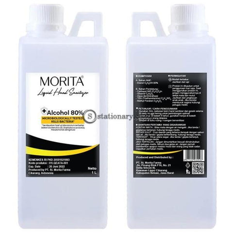 Morita Liquid Hand Sanitizer 1L (Alcohol 80%)