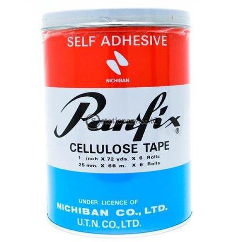 Panfix Cellulose Tape 1Inch X 72 Yard (6Rolls) Office Stationery