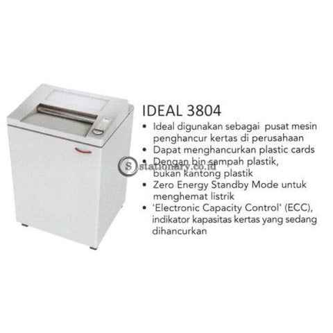 Paper Shredder Ideal 3804 (6Mm) Office Equipment