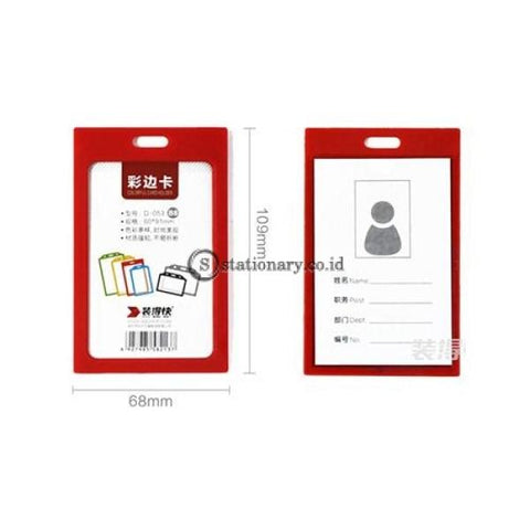 Pixel Id Card Holder Portrait With Lanyard B8 Office Stationery