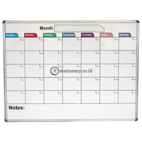 Pixel Papan Whiteboard Calendar Uk 90 X 120 Cm Office Equipment Promosi