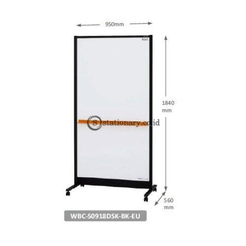 Plus Double Sided Partition Whiteboard (W950 X H1840 D560Mm) Wbc-S0918Dsk-Bk-Eu Office Stationery