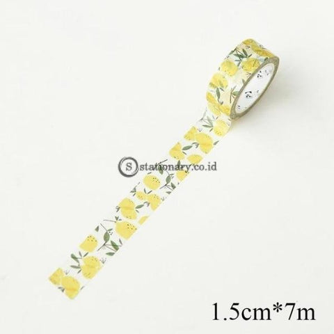 (Preorder) 1.5Cm * 7M Cute Kawaii Fruit Masking Washi Tape Diy Decorative Adhesive For Scrapbooking
