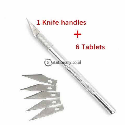 (Preorder) 1 Set Metal Handle Scalpel Blade Knife Wood Paper Cutter Craft Pen Engraving Cutting