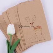 (Preorder) 10 Pcs Deer Paper Envelope 4 Designs Cute Mini Envelopes Vintage European Style For Card