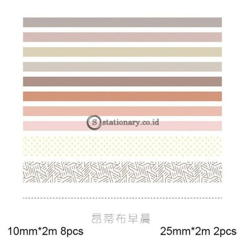 (Preorder) 10Pcs/set Sweet Dream Series Kawaii Grid Washi Tape Set Decorative Masking Sticker Diary