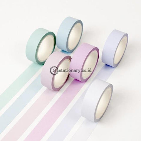 (Preorder) 12 Color Soft Paper Washi Tape 15Mm*8M Pure Masking Tapes Decorative Journal Stickers Diy