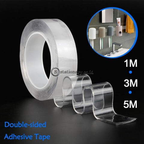 (Preorder) 1/2/3/5M Reusable Double-Sided Adhesive Nano Transparent Tape Removable Sticker Washable