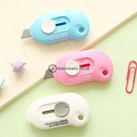 (Preorder) 1Pc Lovely Solid Color Mini Portable Utility Knife Paper Cutter Cutting Razor Blade