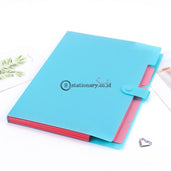 (Preorder) 1Pc New A4 Kawaii Document Bag Waterproof File Folder 5 Layers Office Stationery Storages