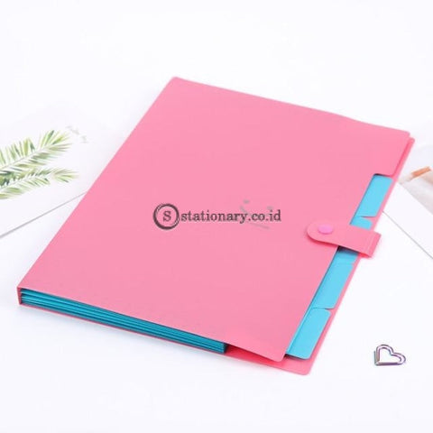 (Preorder) 1Pc New A4 Kawaii Document Bag Waterproof File Folder 5 Layers Office Stationery Storages