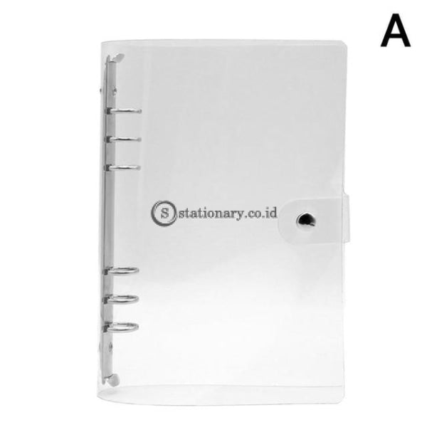 (Preorder) 1Pc Transparent Color Plastic Clip File Foldera4/a5/a6/a7 Notebook Loose Leaf Ring Binder