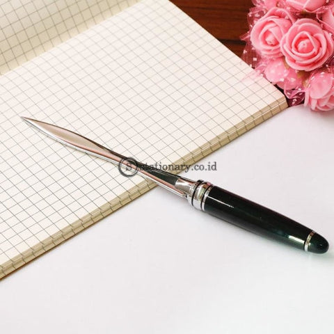 (Preorder) 1Pc Useful Black Office School Letter Opener Cut Paper Tool Supplies Cutter Business