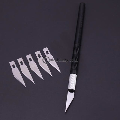 (Preorder) 1Set 6 Blades Non-Slip Metal Wood Knife Tools Cutter Engraving Craft Knives Fruit Carving