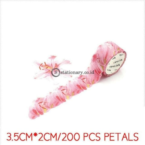 (Preorder) 200Pcs/roll Masking Petals Tape Washi Scrapbook Sticker Sticky Paper Flower Set 5
