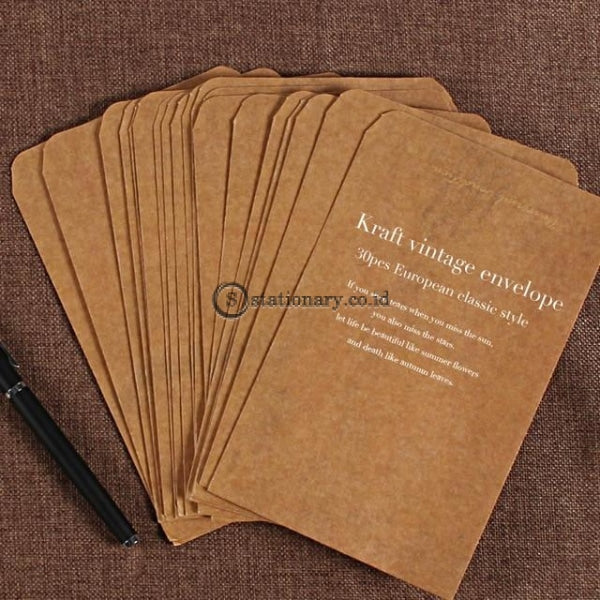 (Preorder) 30 Pcs/lot Vintage Kraft Envelopes Wedding Invited Envelope Postcard Cover Paper