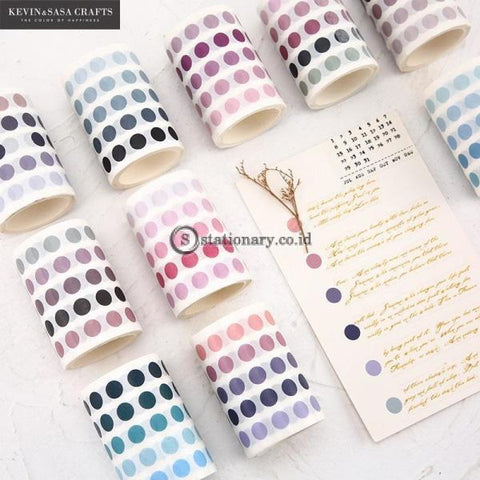 (Preorder) 336 Pcs/lot Colorful Dots Washi Tape Japanese Paper Diy Planner Masking Adhesive Tapes