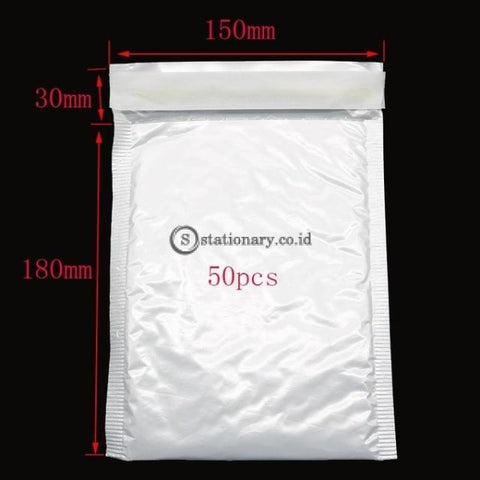 (Preorder) 50 Pieces Of Different Specifications White Bag Foam Envelope Foil Office Packaging