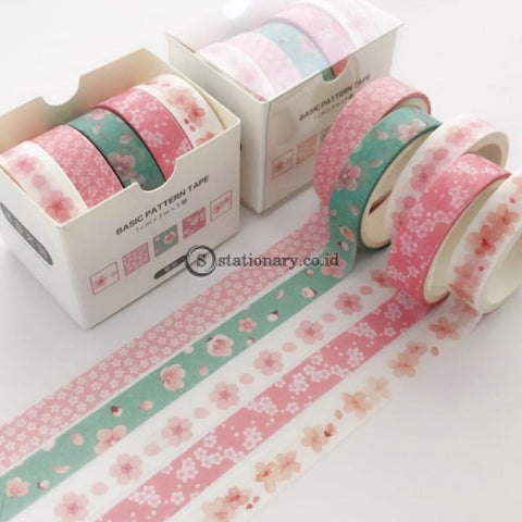 (Preorder) 5Pcs/box Japanese Washi Tape Set Diy Decoration Scrapbooking Planner Paper Wide Adhesive