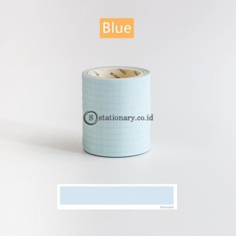 (Preorder) Basic Check Pattern Washi Tape 50Mm Blue Green Pink Grid Stripe Adhesive Masking Tapes