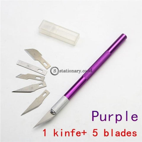 (Preorder) Carving Knife Or 5Pc Blades Wood Tools Fruit Craft Sculpture Engraving Utility Knife Diy