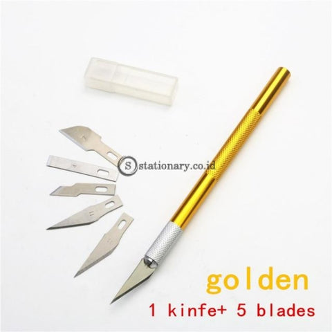 (Preorder) Carving Knife Or 5Pc Blades Wood Tools Fruit Craft Sculpture Engraving Utility Knife Diy
