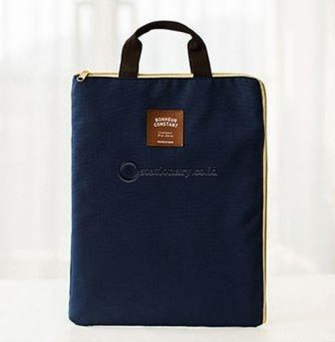 (Preorder) Coloffice 1Pc A4 File Products Zipper Oxford Canvas Bag Student Paper Exam Laptop