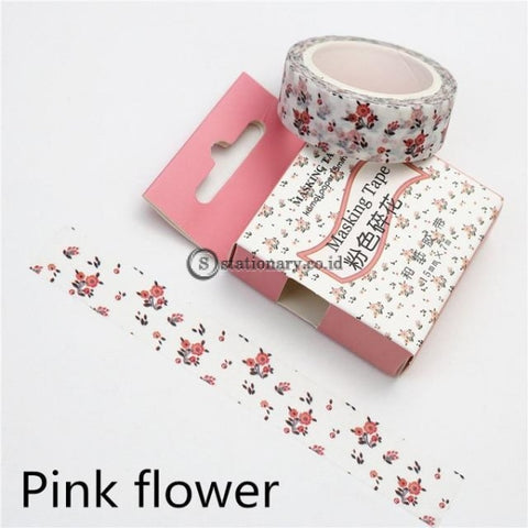 (Preorder) Cute Kawaii Plants Flowers Washi Tape Animal Grass Masking Tape Decorative Adhesive Pink