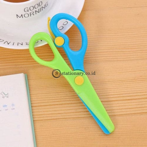(Preorder) Cute Mini 137Cm Safety Round Head Plastic Scissors Student Children Kids Paper Cutting