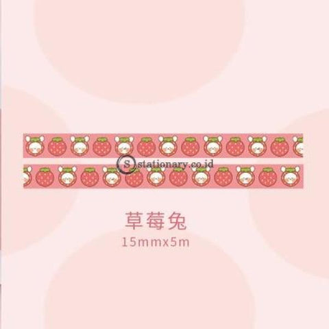 (Preorder) Cute Rabbits Strawberry Dream Series Washi Masking Tape Decorative Adhesive Diy