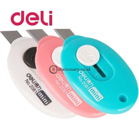 (Preorder) Deli 1Pcs Cute Solid Color Mini Portable Utility Knife Paper Cutter Cutting Razor Blade