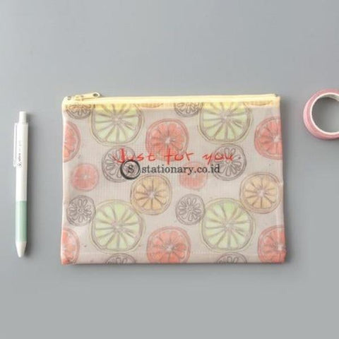 (Preorder) File Folder A4 Transparent Zipper File Bag A5 Large Capacity Female Student With