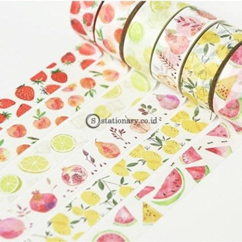 (Preorder) Fresh Fruits Washi Tape Diy Decor Planners Scrapbooking Sticker Making Paper Decoration