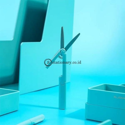(Preorder) Kawaii Foldable Mini Scissors Creative Solid Color Knife Paper Cutting Stationery Kid