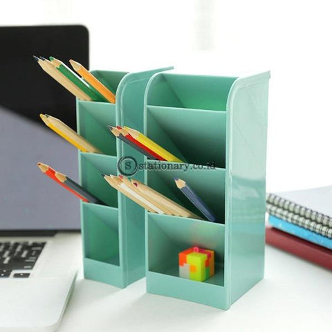 (Preorder) New Creative 4 Grid Sub-Grid Plastic Desk Organizer Desktop Office Pen Pencil Holder