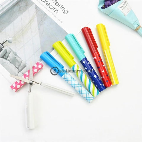 (Preorder) New Ideas Pen Shaped Stationery Scissors Simple Cute And Easy To Store School Office