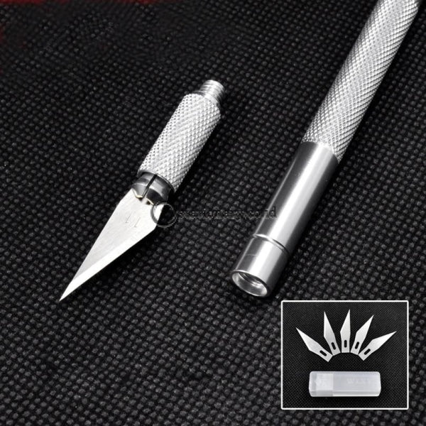 (Preorder) New Non-Slip Metal 6 Blades Wood Carving Tools Fruit Food Craft Sculpture Engraving