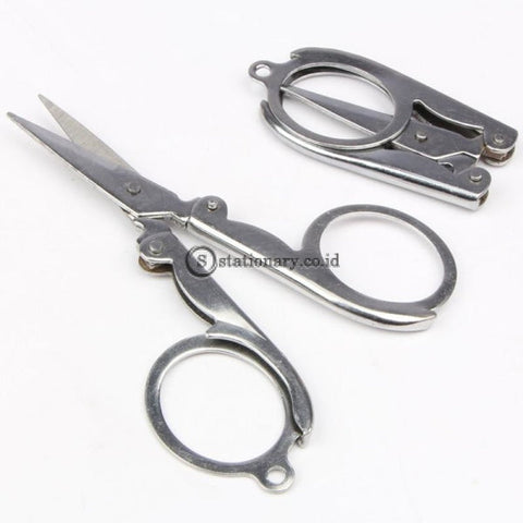 (Preorder) Office Scissors Portable Folding Scissors Mini Travel Handmade Paper Silver Steel