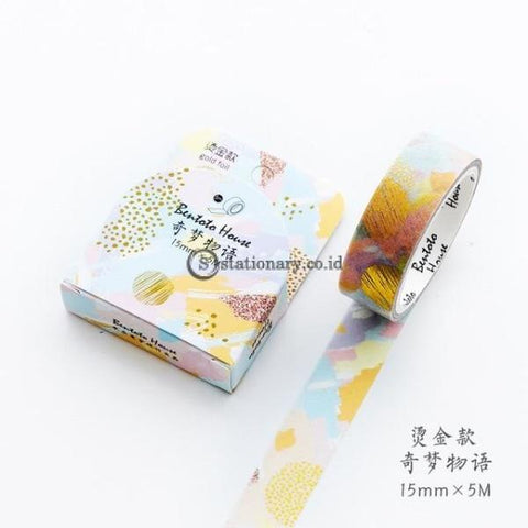 (Preorder) Starry Sky Forest Flower Unicorn Laser Gilding Decorative Washi Tape Adhesive Diy