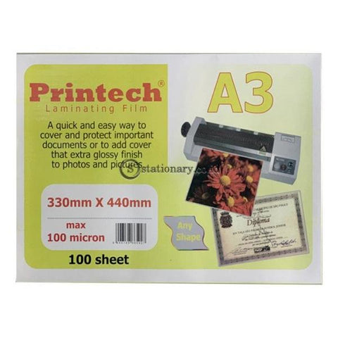 Printech Plastik Laminating Film 100 Micron A3 (320x440mm)