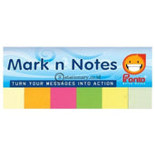 Pronto Stick Note Mark & Notes 6 Colours Office Stationery