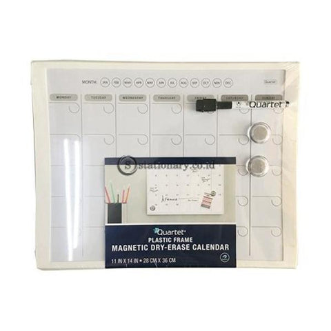Quartet Planner Whiteboard Magnetik Calendar White Frame 28Cm X 36Cm #mhop1114 Office Stationery